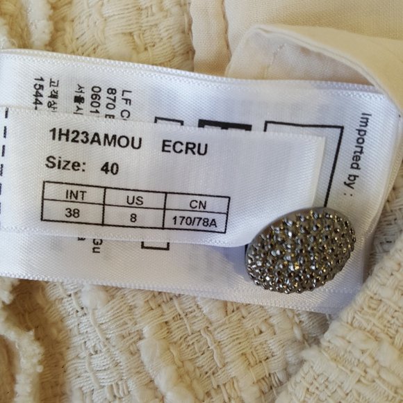 NWT Ba&sh ! Classy, elegant and chic Amour style TWEED WIDE-LEG TROUSERS (US/8) - Picture 7 of 10